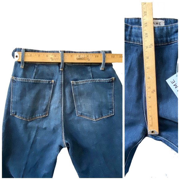 NWT Frame Denim Flounce High Rise Jeans, size 26 - Picture 11 of 14
